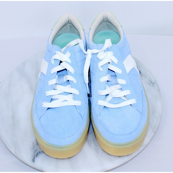 Dr. Scholl's Shoes - Dr Scholls Madison Lace Light Blue Platform Sneakers Womens 8M Low Top Shoes